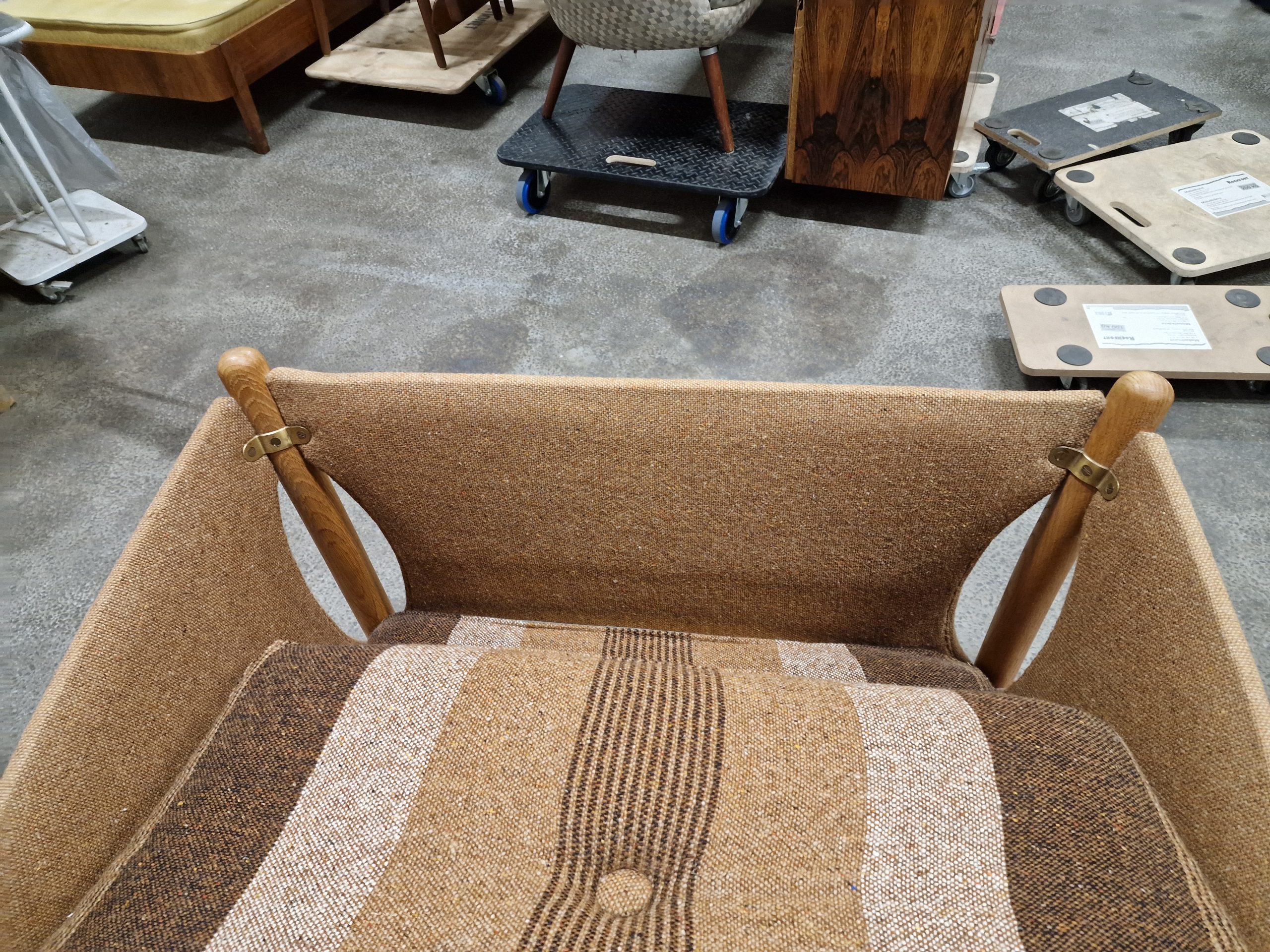 Lænestol, massiv egetræ, Arne Norell - Image 3