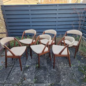 6 stk spisestole i massiv teak, Kai Kristiansen, model 31 - Image 2