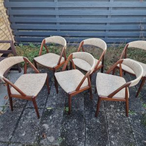 6 stk spisestole i massiv teak, Kai Kristiansen, model 31 - Image 4