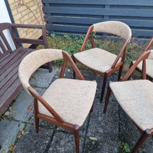 6 stk spisestole i massiv teak, Kai Kristiansen, model 31 - Image 3