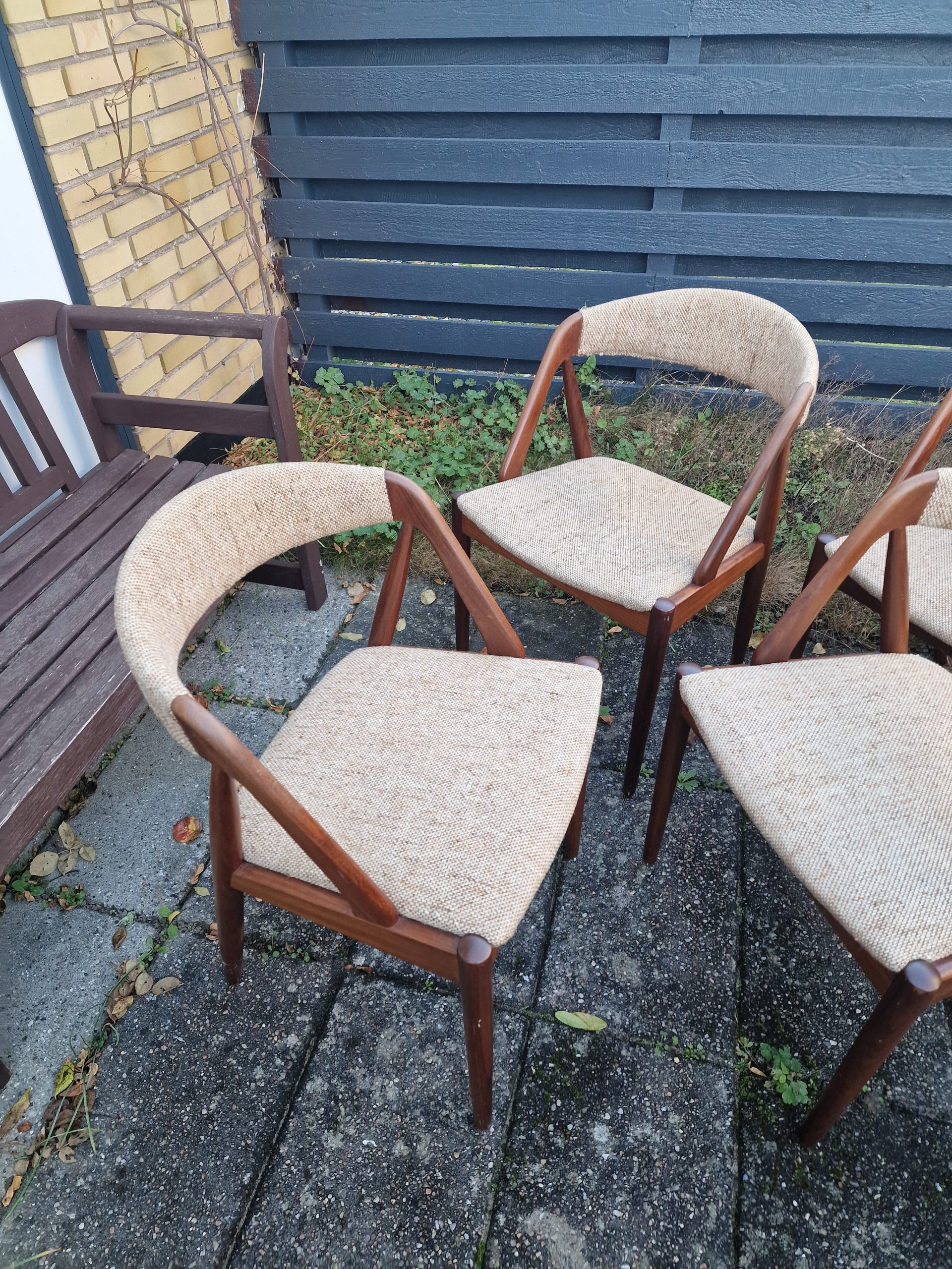 6 stk spisestole i massiv teak, Kai Kristiansen, model 31 - Image 3