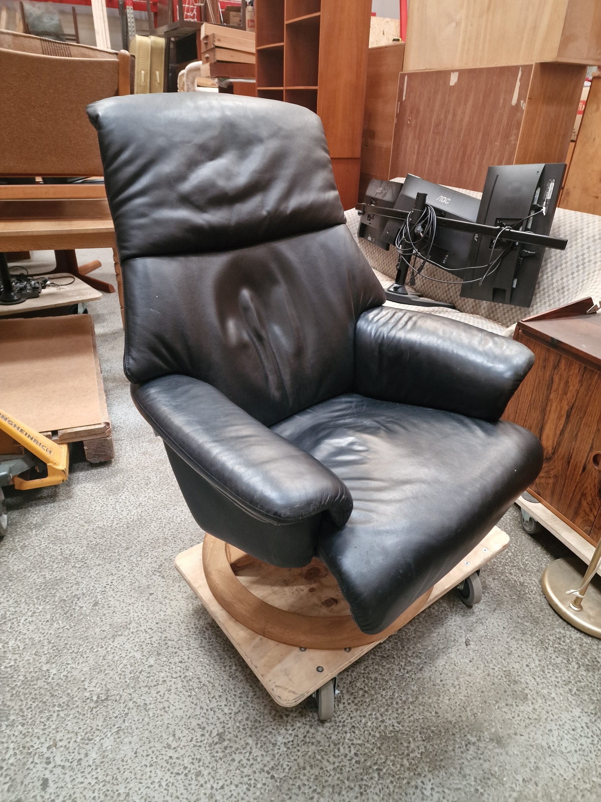 Lænestol, sort, Hjort Knudsen - Image 2