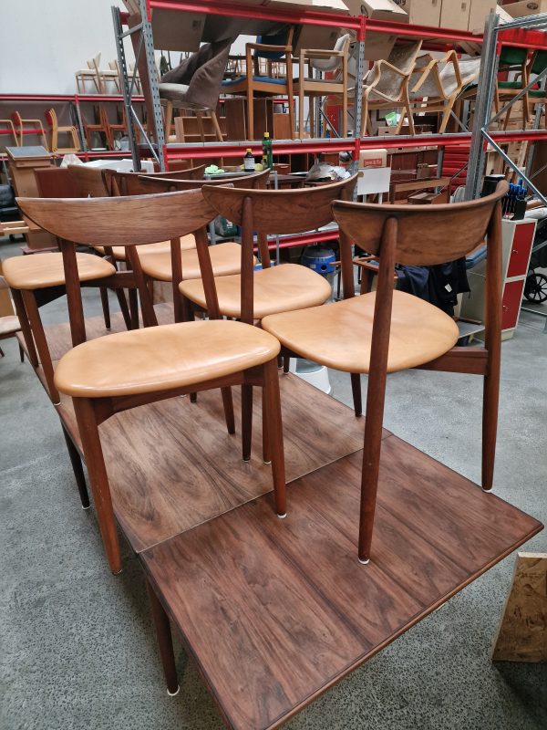 Seks spisestole, Harry Østergaard, palisander