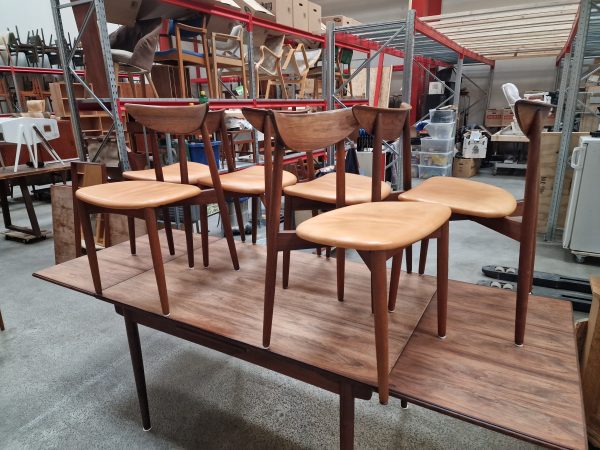 Seks spisestole, Harry Østergaard, palisander