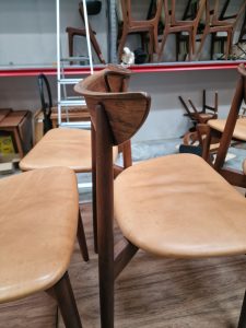 Seks spisestole, Harry Østergaard, palisander