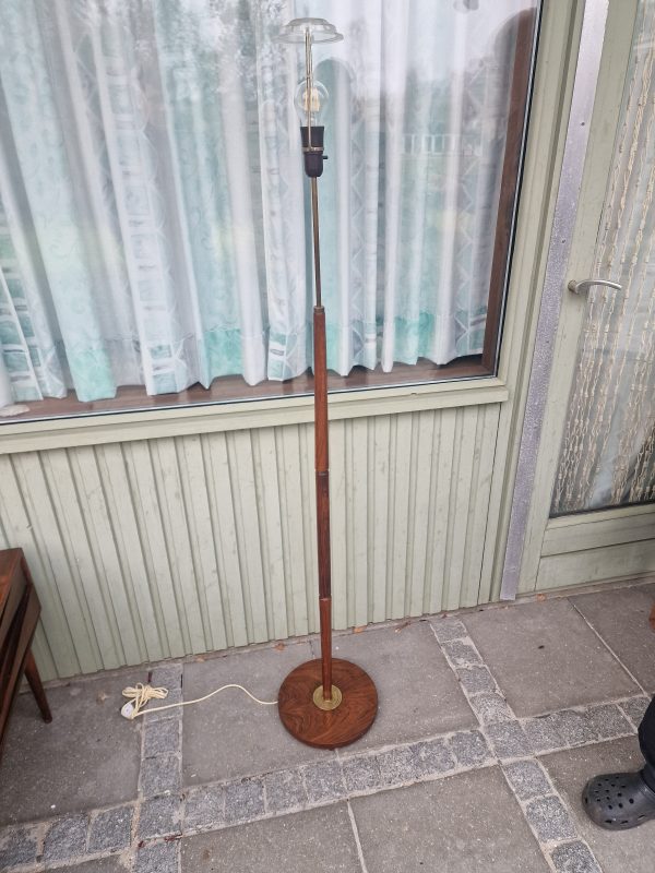 Standerlampe, massiv palisander