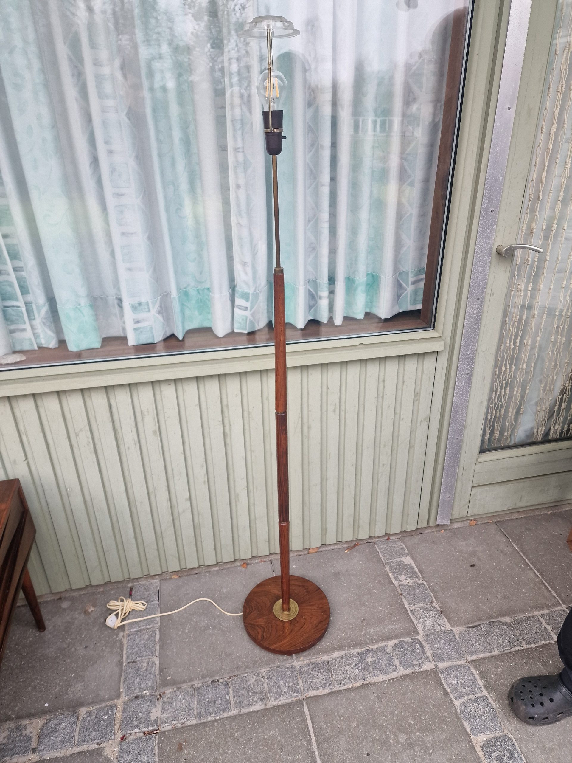 Standerlampe, massiv palisander - Image 1