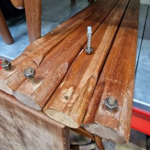 Spisebord i teak med hollandsk udtræk - Image 3