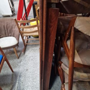 Spisebord i teak med hollandsk udtræk - Image 4