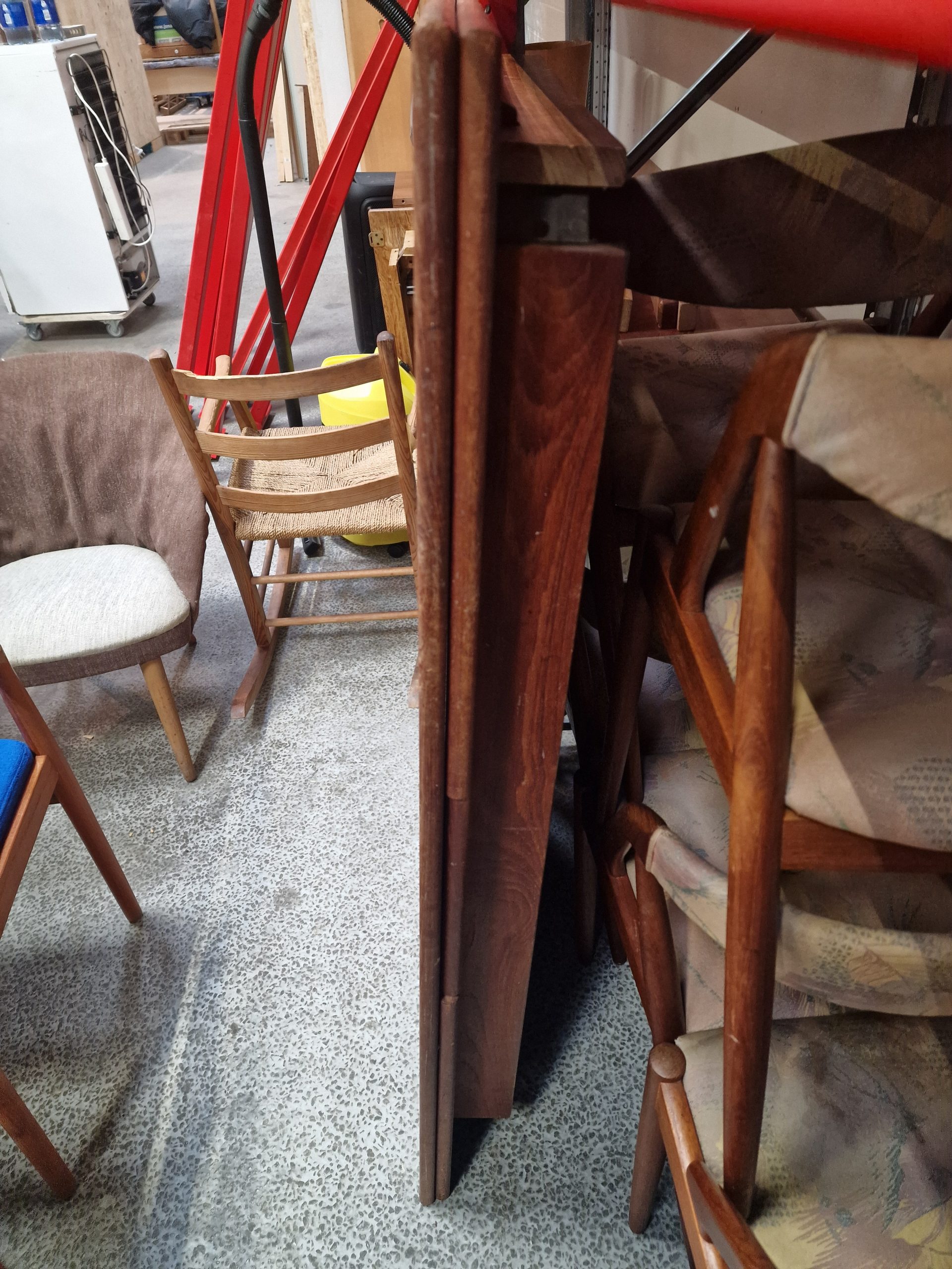 Spisebord i teak med hollandsk udtræk - Image 4