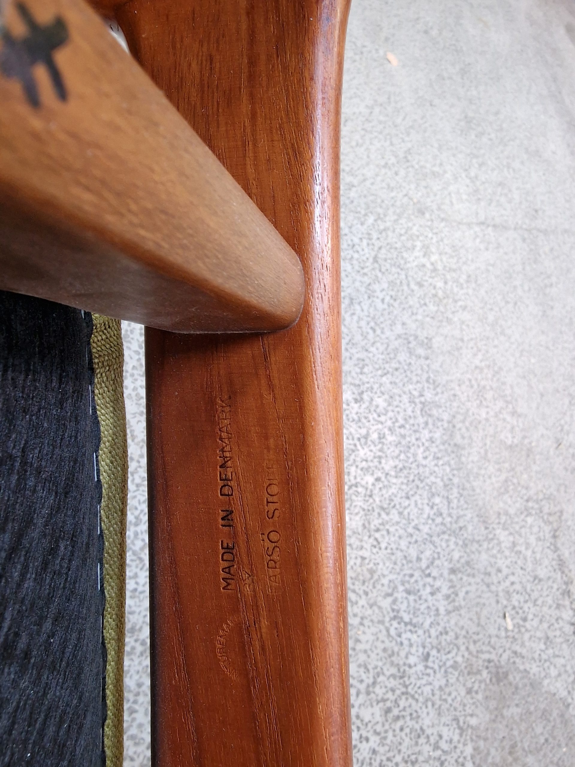 Seks spisestole i massiv teak, P.E. Jørgensen, Farsø Stolefabrik - Image 5