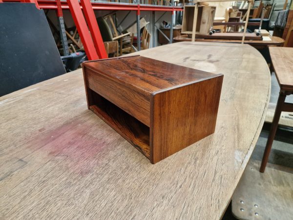 Sengebord med skuffe, palisander