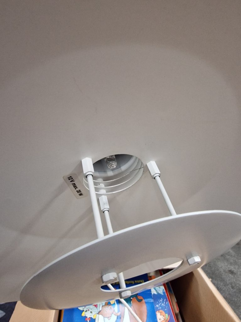 Pendel, hvid, Ø50 cm