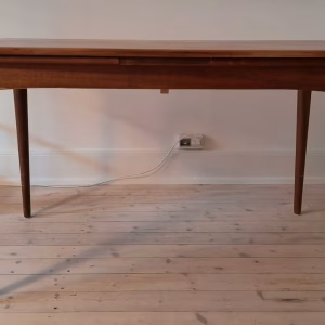 Spisebord i teak med hollandsk udtræk, bådformet - Image 6