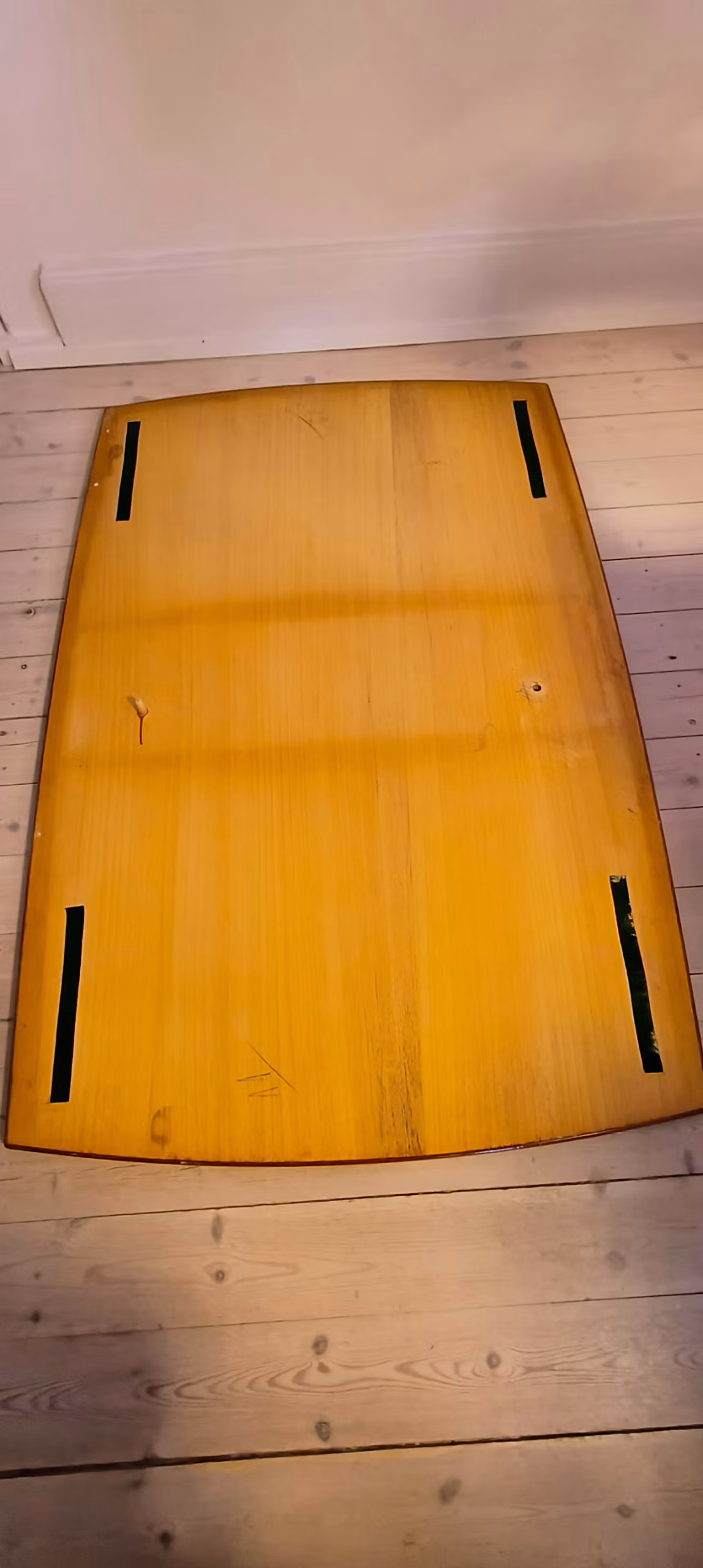 Spisebord i teak med hollandsk udtræk, bådformet - Image 2