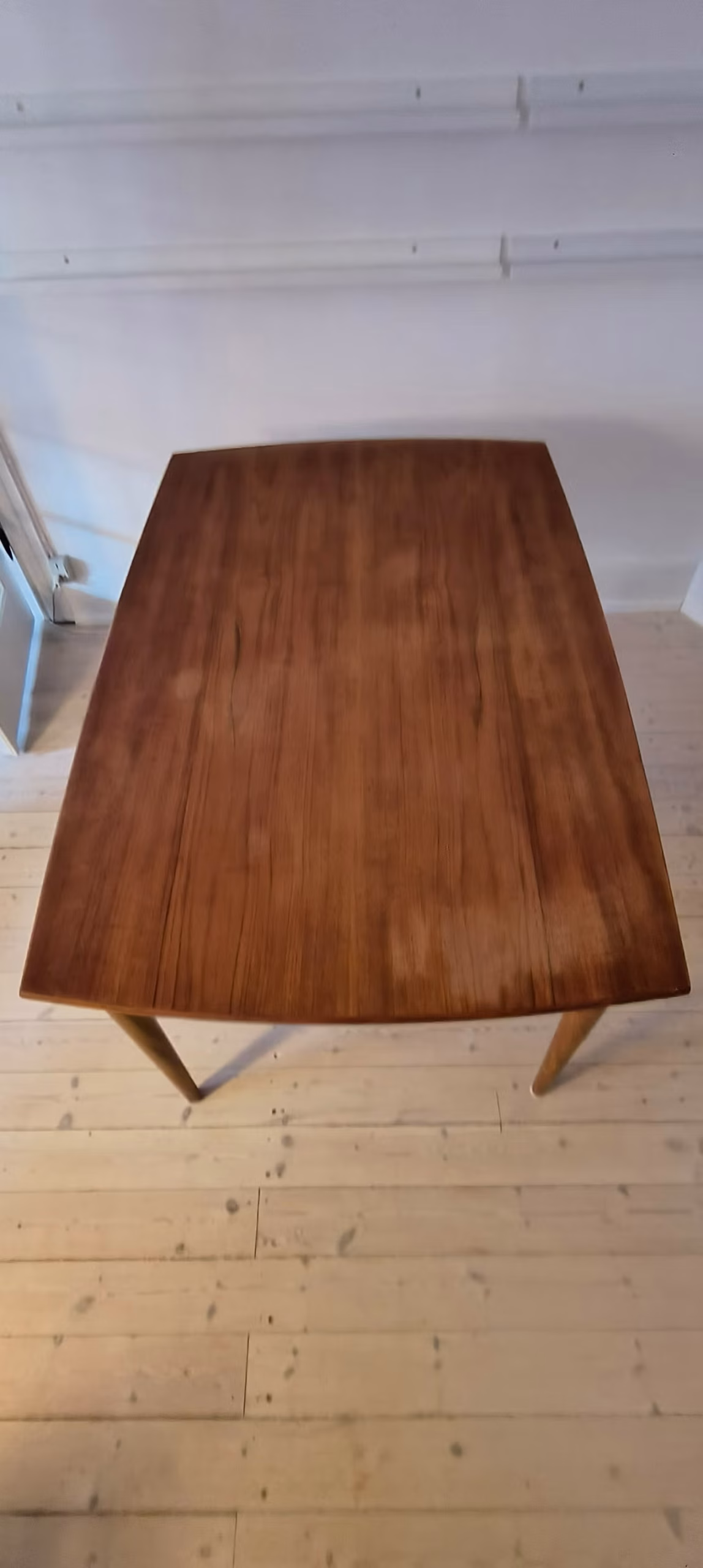 Spisebord i teak med hollandsk udtræk, bådformet - Image 4