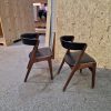 To spisestole i teak af Anderstrup møbelfabrik, T21 / Fire Chair af Kai Kristiansen