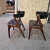 To spisestole i teak af Anderstrup møbelfabrik, T21 / Fire Chair af Kai Kristiansen