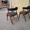 To spisestole i teak af Anderstrup møbelfabrik, T21 / Fire Chair af Kai Kristiansen