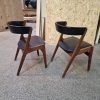 To spisestole i teak af Anderstrup møbelfabrik, T21 / Fire Chair af Kai Kristiansen