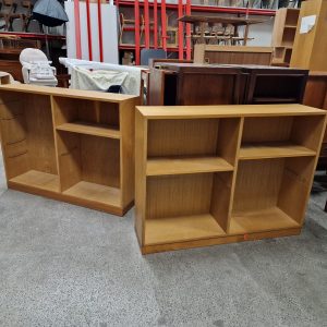 Bogkasser i egetræ, 3 stk, SKM