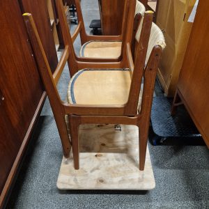 Fire Erik Buch stole, teak, til ompolstring