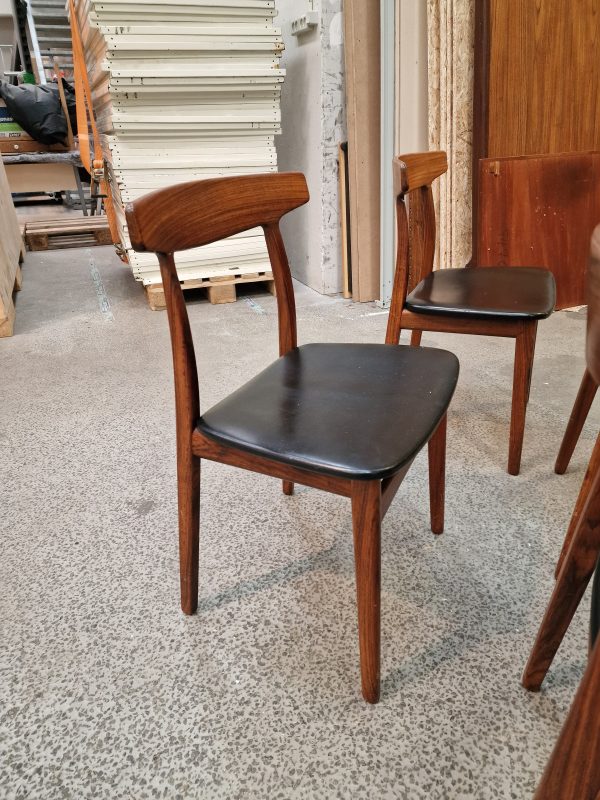 Fire spisestole, massiv palisander