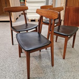 Fire spisestole, massiv palisander - Image 3