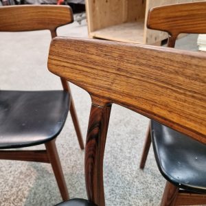 Fire spisestole, massiv palisander - Image 6