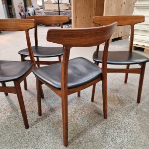 Fire spisestole, massiv palisander - Image 7