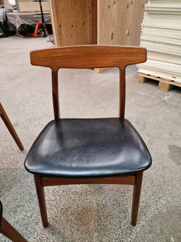 Fire spisestole, massiv palisander