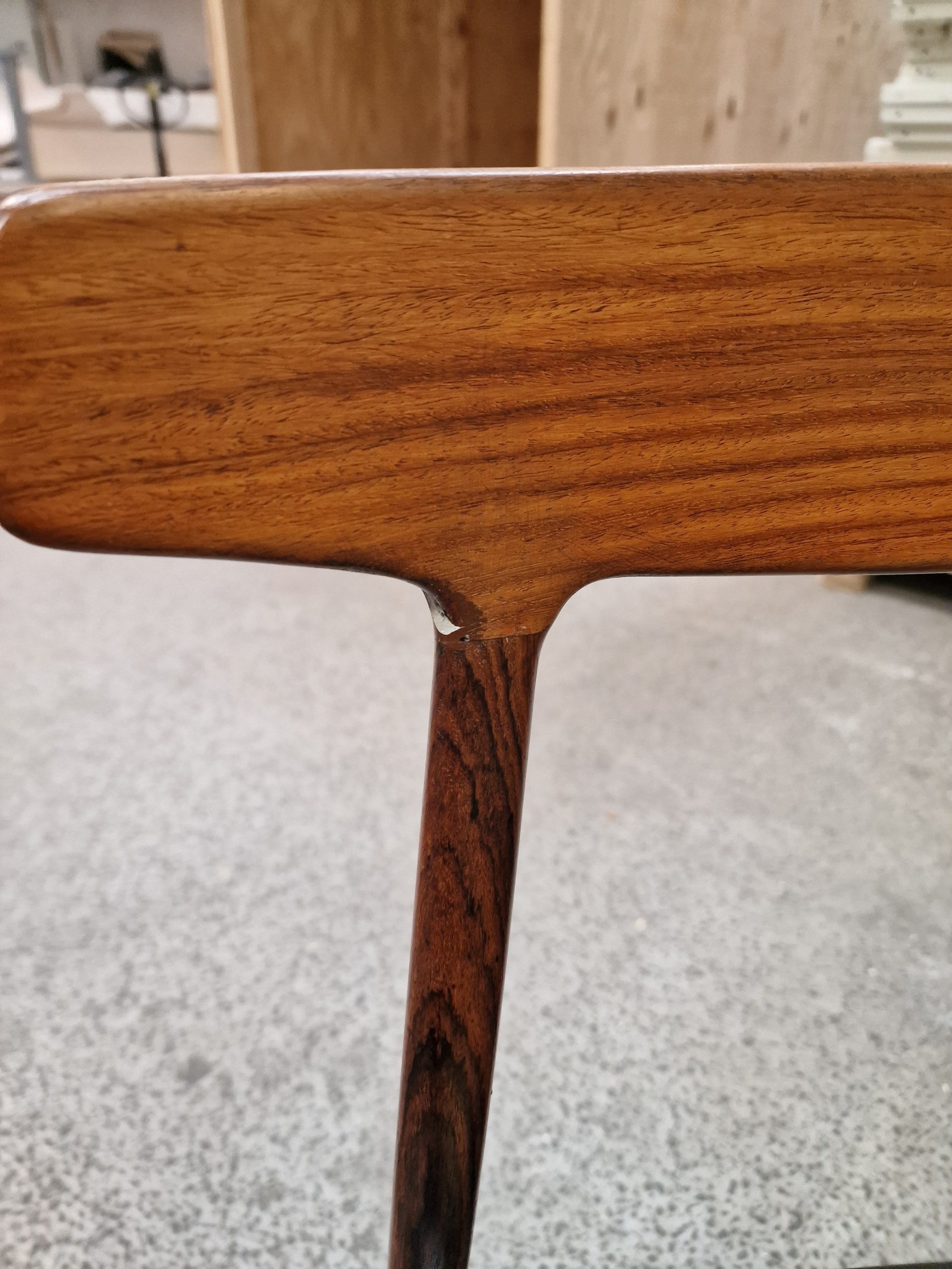 Fire spisestole, massiv palisander - Image 9