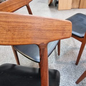 Fire spisestole, massiv palisander - Image 10