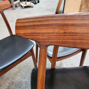 Fire spisestole, massiv palisander - Image 12