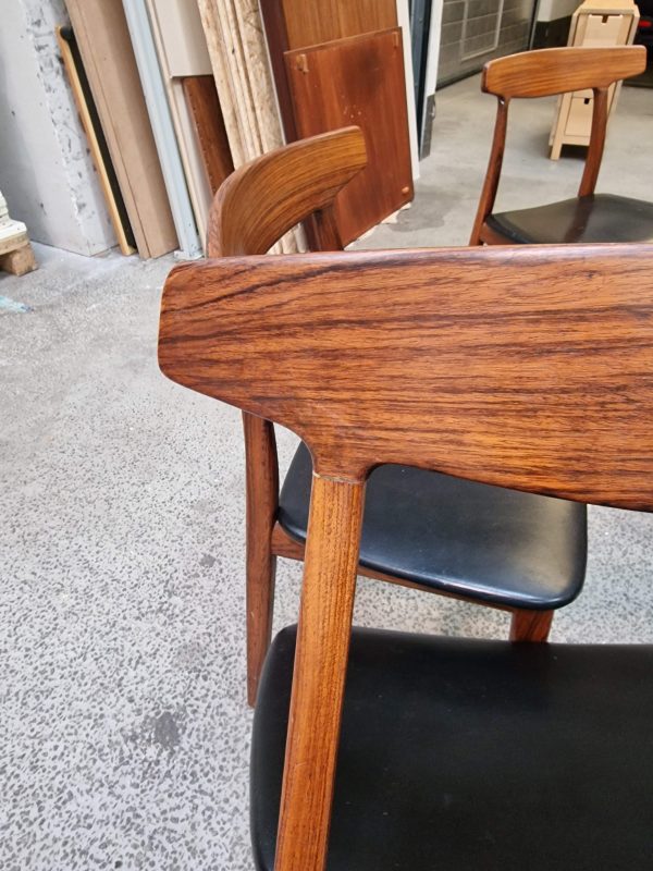 Fire spisestole, massiv palisander