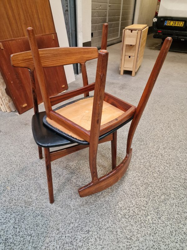 Fire spisestole, massiv palisander