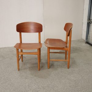 To stole, teak, Børge Mogensen model 122, Søborg Møbelfabrik