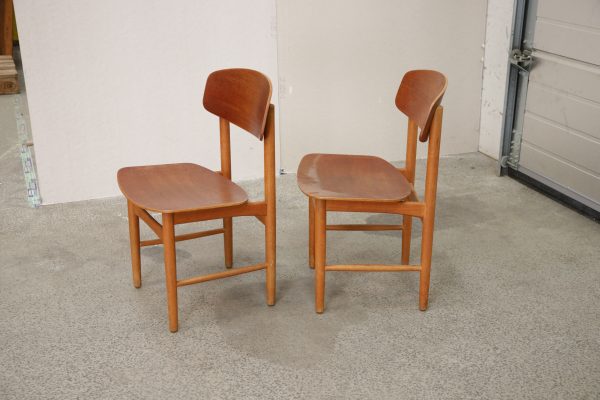 To stole, teak, Børge Mogensen model 122, Søborg Møbelfabrik