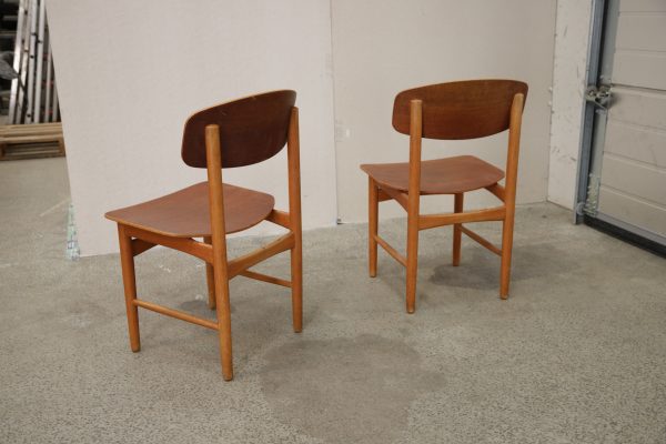 To stole, teak, Børge Mogensen model 122, Søborg Møbelfabrik