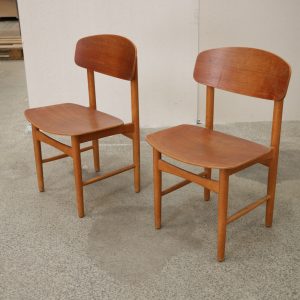 To stole, teak, Børge Mogensen model 122, Søborg Møbelfabrik - Image 4