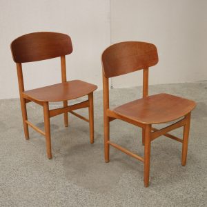 To stole, teak, Børge Mogensen model 122, Søborg Møbelfabrik - Image 5