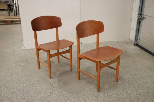 To stole, teak, Børge Mogensen model 122, Søborg Møbelfabrik