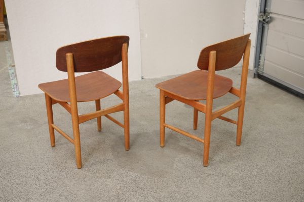 To stole, teak, Børge Mogensen model 122, Søborg Møbelfabrik