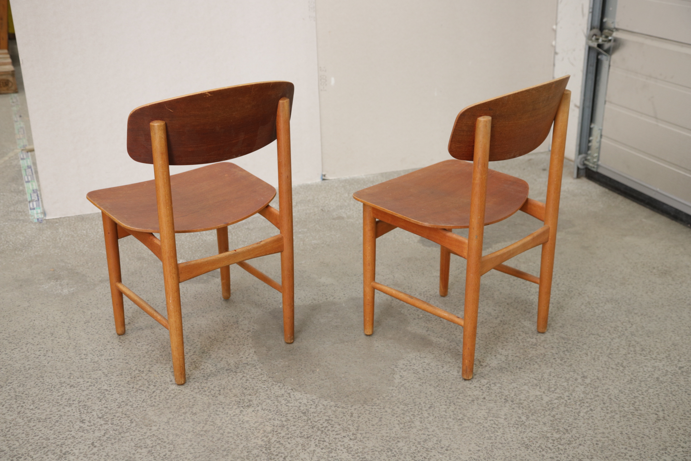 To stole, teak, Børge Mogensen model 122, Søborg Møbelfabrik - Image 7