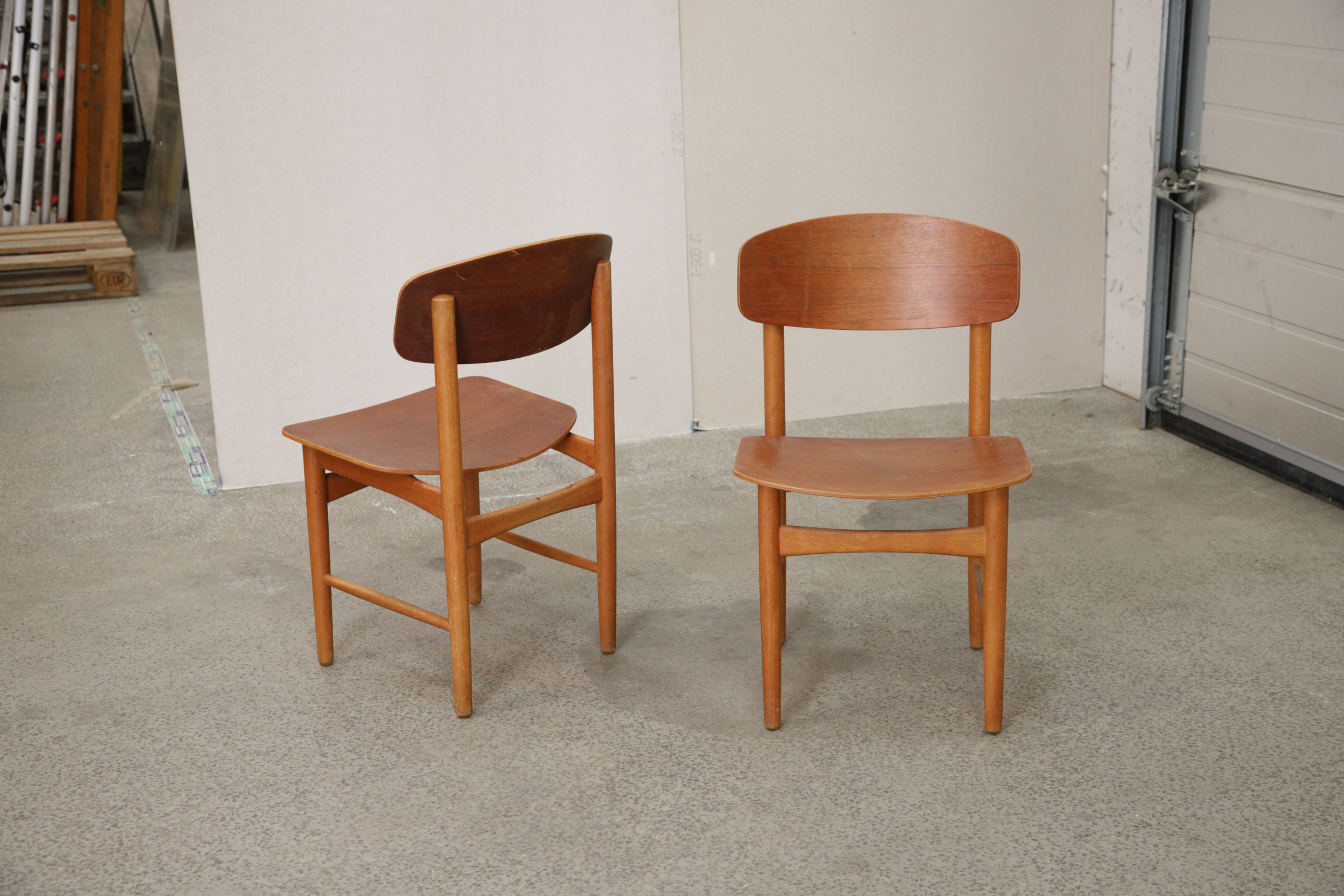 To stole, teak, Børge Mogensen model 122, Søborg Møbelfabrik - Image 8