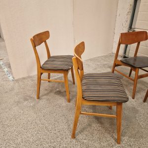 2x2 spisestole, teak og bøg - Image 7