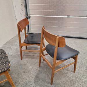 2x2 spisestole, teak og bøg - Image 10