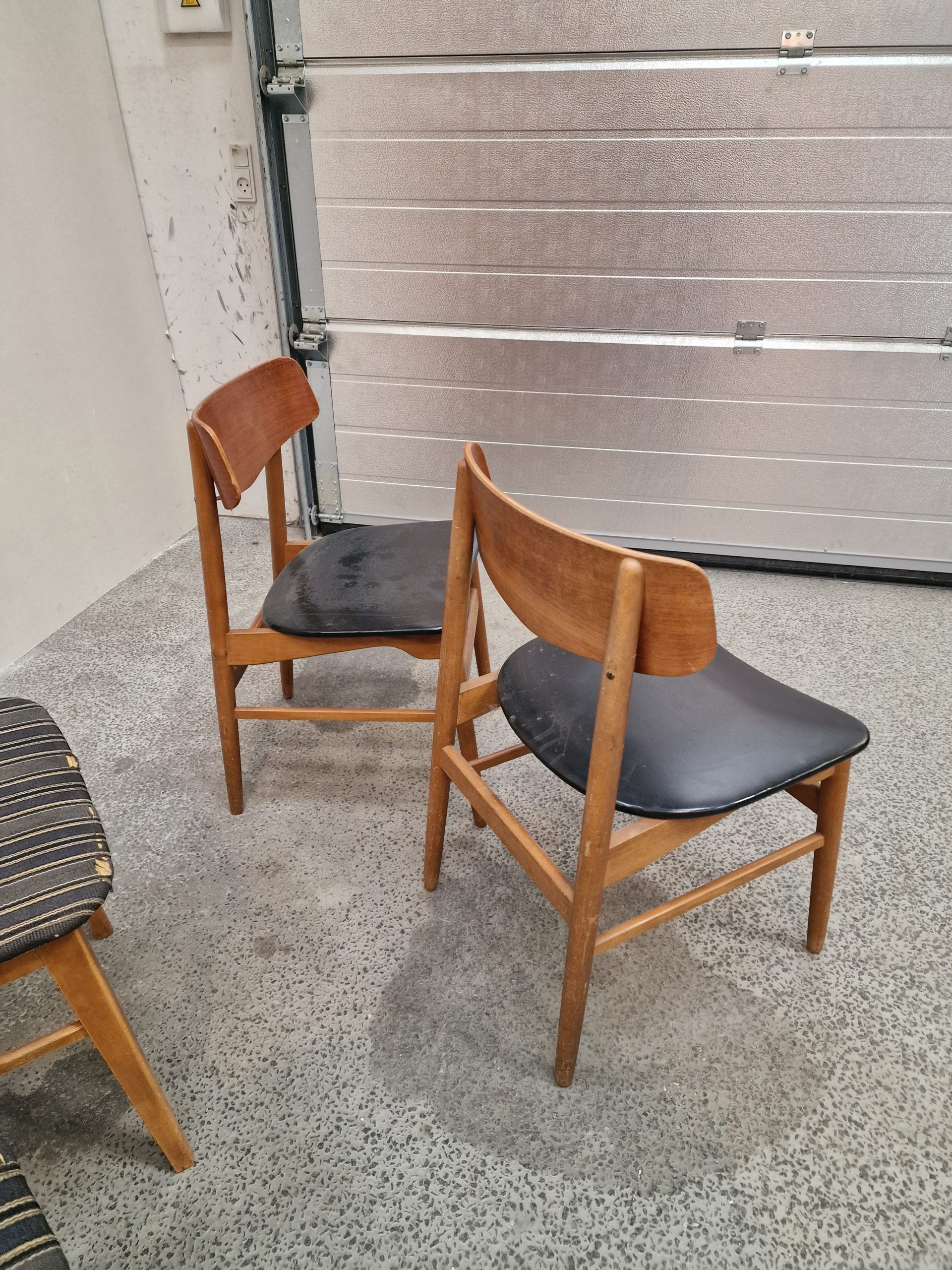 2x2 spisestole, teak og bøg - Image 10