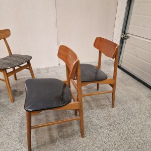 2x2 spisestole, teak og bøg - Image 11