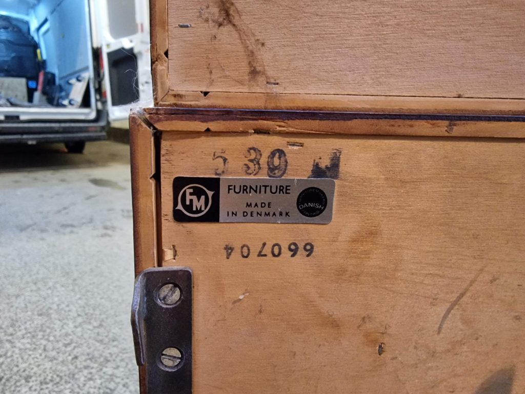 Vangereol, tre fag, palisander, Kai Kristiansen